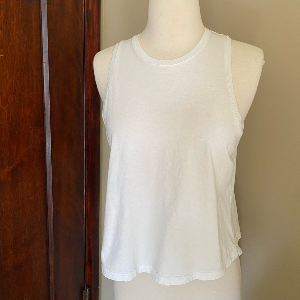 Bombas White Tank Top